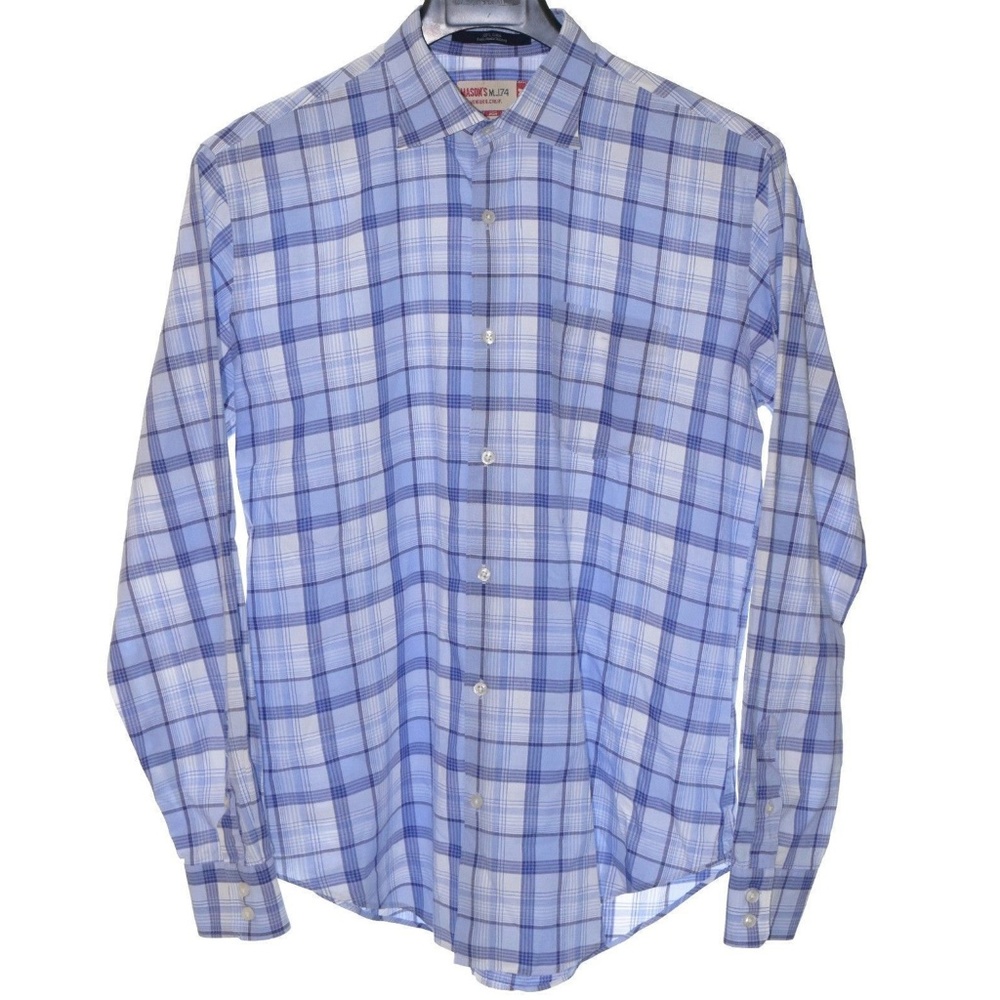 Mason's (Medium) Blue/ White Checks Long Sleeve